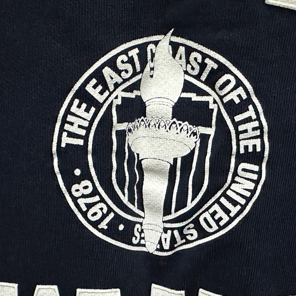 329 ZARA | EUC $98 Morocco Manhattan New York Navy Graphic Sweatshirt (Size S) - Picture 9 of 13